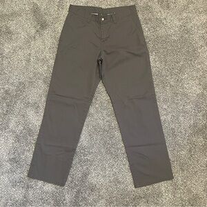 Genuine Dickies Mens Regular Fit Straight Leg Flat Front Gray Pant 30x30